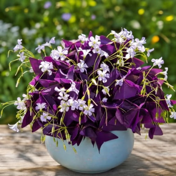 Purple Oxalis Triangularis Plant Bulbs - Easy to Grow, Low Maintenance, Ideal for Garden Beds, Borders, Pots & Planters