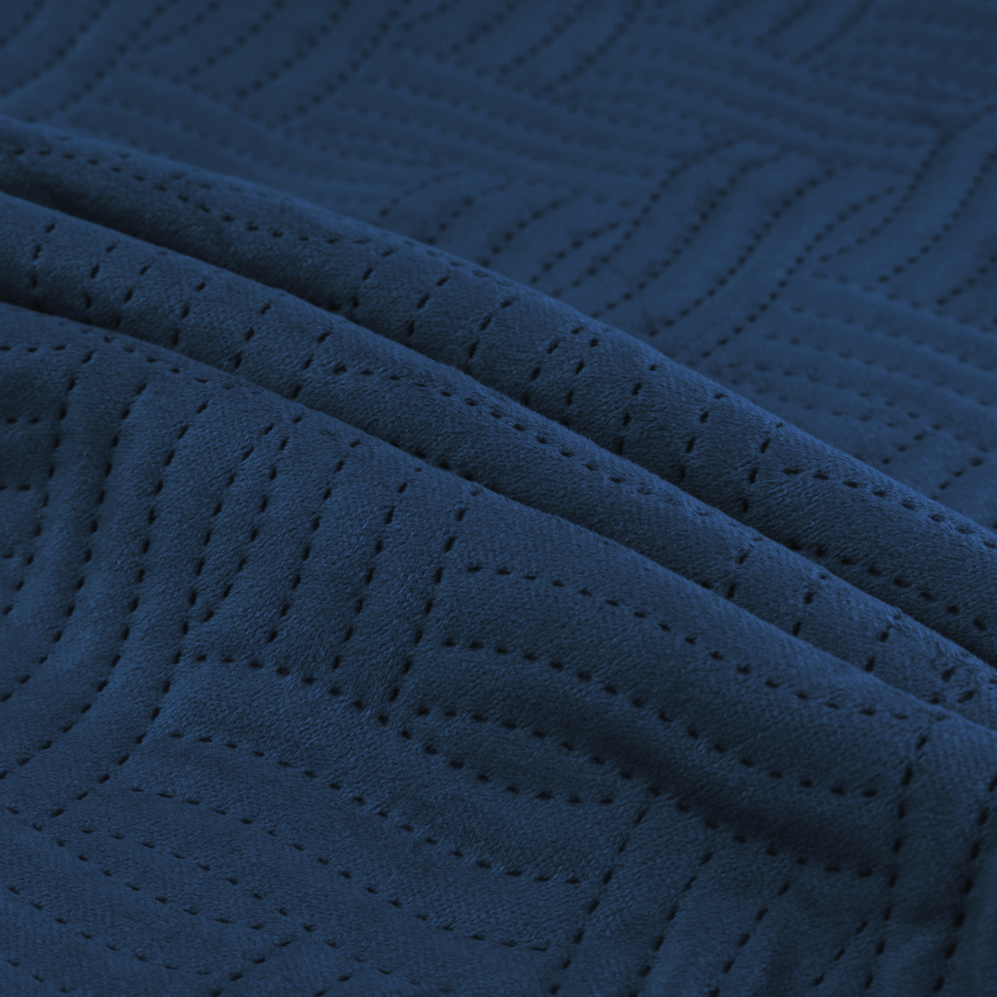 Unique Bargains 2 Soft Velvet Knitted Throw Pillow Covers Spring Decorative Pillow Cases Dark Blue