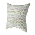 thumbnail image 4 of HomeRoots 516644 18 x 18 x 18 in. White Chevron Zippered 100 Percent Cotton Throw Pillow - Set of 2, 4 of 11