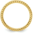 thumbnail image 2 of Solid Sterling Silver Stackable Expressions Gold-plated Twisted Ring - Ring Size 10.0-1.8gm, 2 of 7