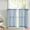 Blue, variant on Linen Textured Short Curtains Kitchen Tiers Solid Color Cafe Drapes Rod Pocket