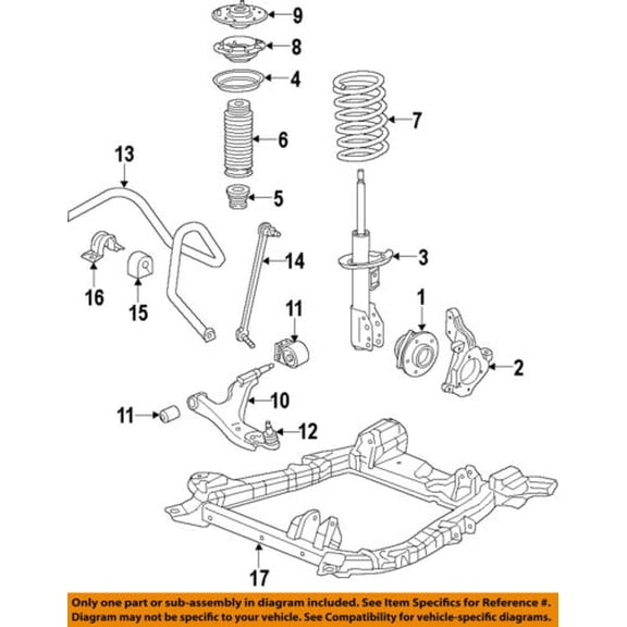 Cadillac GM OEM 10-15 SRX Front-Steering Knuckle Spindle 23118360