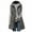 Gray, variant on QQAMB Women Puffer Jacket Cotton Solid Sleeveless Oversize Warm Vest Coat Long Lightweight Outwear Navy M