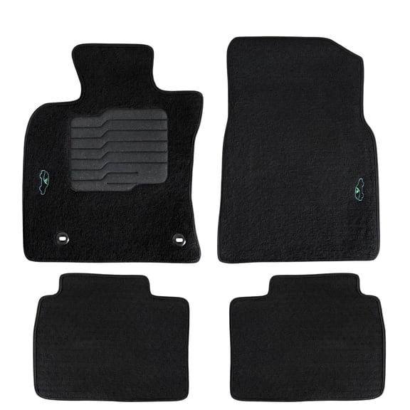 Carpet Floor Mats for 2025 to 2026 Toyota Camry Black with Heel pad and Safety Locks - ecoMats