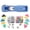 Blue, variant on Colorful Slide-Clip Binder — Staple-Free Paper Fastener | Reusable Tool for Organizing Papers and Documents in Schools and Offices(Blue1PCS)