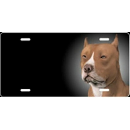 Pit Bull Airbrush License Plate Free Names on this Air
