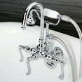 thumbnail image 3 of Kingston Brass AE8T1FL Royal Wall Mount Clawfoot Tub Faucet Polished Chrome, 3 of 3