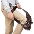 thumbnail image 6 of BULLCAPTAIN Leather Men Sling Bag Casual Crossbody Chest Bags Travel Daypack, 6 of 8
