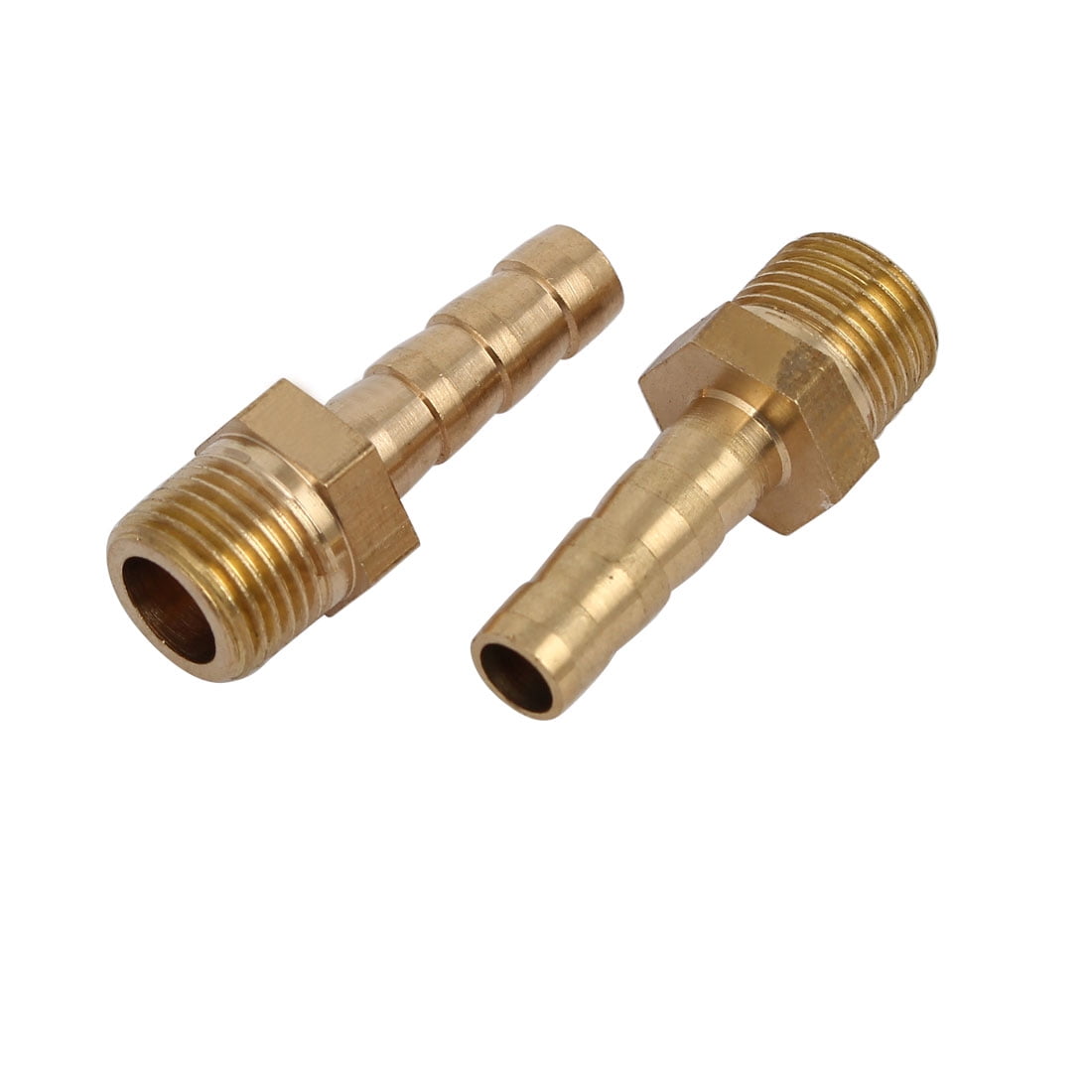 Unique Bargains1/8BSP Male Thread 6mm Hose Barb Tubing Fitting Coupler Connector Adapter 2pcs