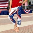 thumbnail image 2 of Girls Pants Kids 250Th Anniversary Independence Day Print Athletic Trousers Blue 3-4 Years, 2 of 5