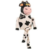 FOMIYES Cow Figurines with Long Leg Mini Wood Carving Ornaments