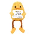 thumbnail image 2 of Lindo Pato Tejido A Mano Con Tarjeta para Del (Mom Duck), 2 of 7