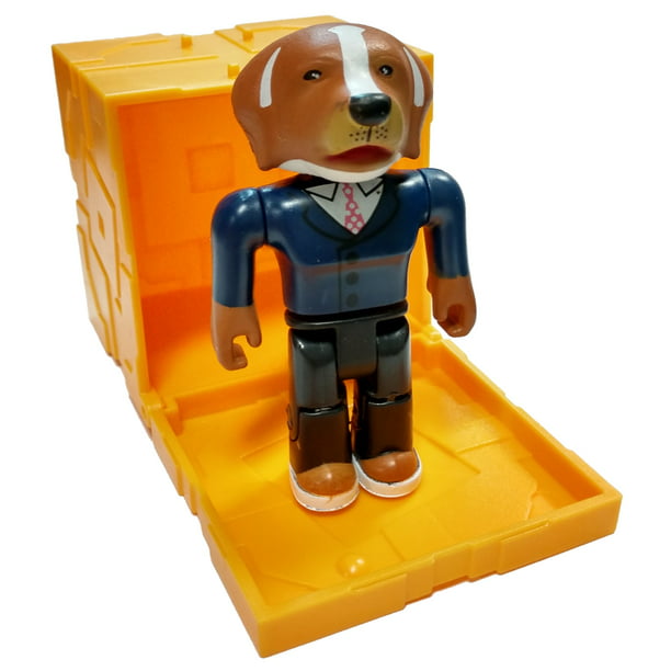 Roblox Series 5 White Collar Dog Mini Figure With Gold Cube And