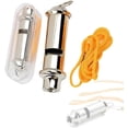 thumbnail image 1 of Sifflet de Police en Métal avec Lanière (2 Pcs), 1 of 5