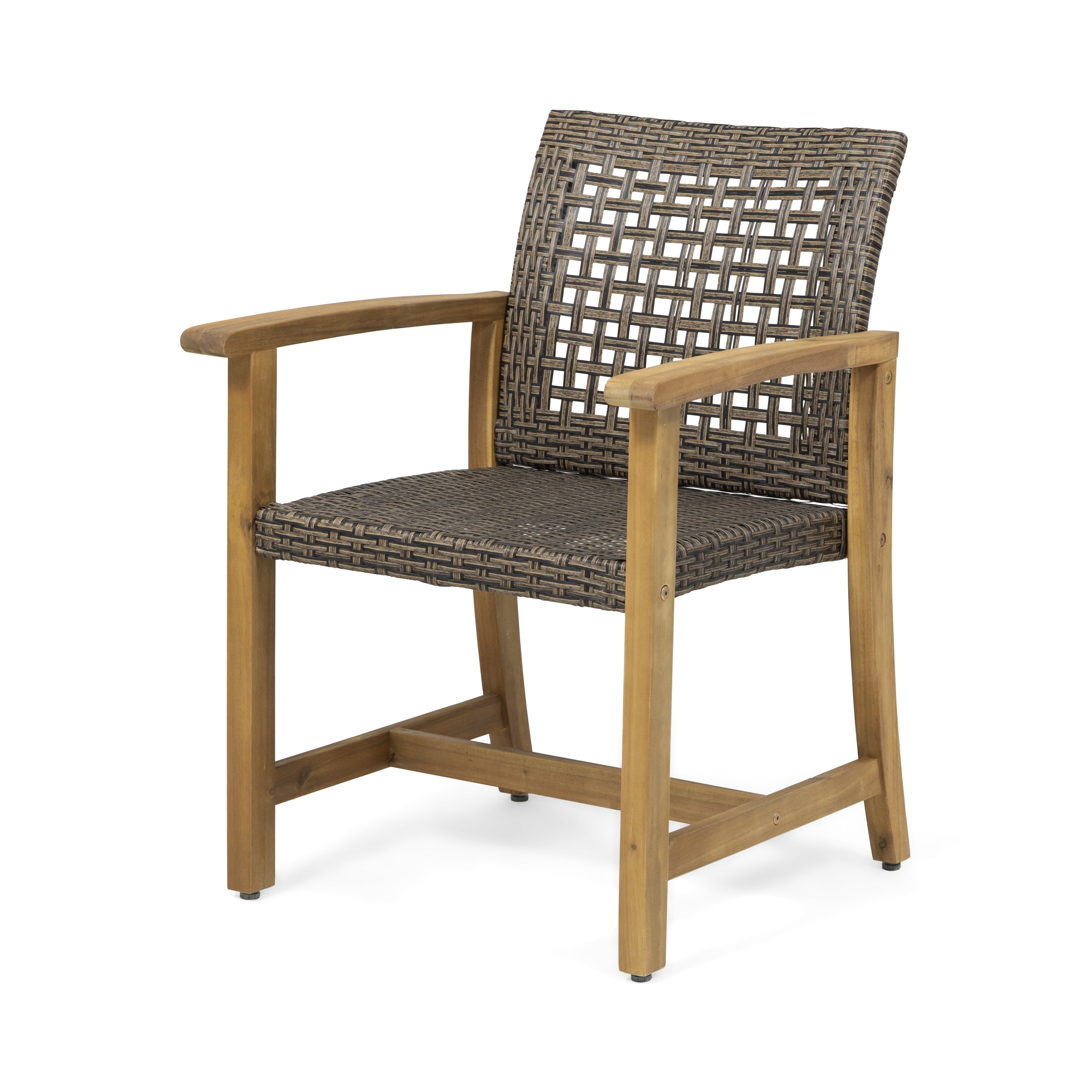 Albert Outdoor 2 Seater Acacia Wood Dining Set, Teak Finish, Mixed Mocha