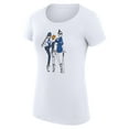 thumbnail image 2 of Women's G-III 4Her by Carl Banks White Toronto Blue Jays Super-Slim Fit Lightweight Baseball Girls T-Shirt, 2 of 3