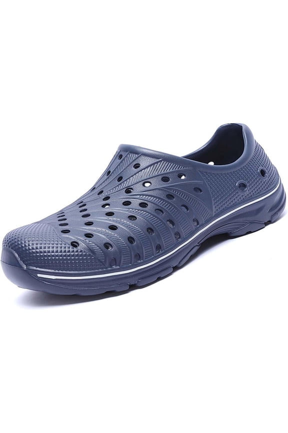 Mens Garden Clogs Shoes Outdoor Breathable Slip on Soft Rubber Sandals Beach EVA Water Shoes