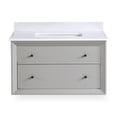 thumbnail image 1 of DHP Tribecca 30 Inch Floating Wall Mounted Bathroom Vanity, Gray, 1 of 9