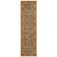 thumbnail image 2 of SAFAVIEH Heritage Tenzin Traditional Wool Runner Rug, Blue/Orange, 2'3" x 6', 2 of 6
