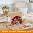 thumbnail image 5 of Stones Red Acrylic Napkin Holder Clear Paper Tissue Dispenser Kitchen Dining Room Bathroom Party Hotel, 5 of 8