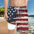 thumbnail image 2 of Gubotare Boy American Flag Swim Trunk Boys' Swim Trunks Swimsuit UPF 50+ Quick Dry Bathing Suit for Boys (Dark Blue,Size 13-14 Years), 2 of 4