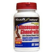MASON VITAMINS GQ138260 Glucosamine Chondroitin Plus Calcium Vitamin D & Soy Tab, 60 Count
