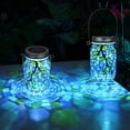 thumbnail image 1 of Farol Solar Exterior Uspring de Vidrio Mosaico Impermeable 13x8 cm, 1 of 8