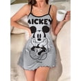 thumbnail image 5 of Disney-Vestido corto de Minnie Mouse para mujer, vestido elegante con falda de pijama con ribete de lechuga, cuello redondo, de satén, Sexy, a la moda, para verano, 2024, 5 of 5