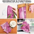 thumbnail image 7 of GZHJMY Tulip Wood Kitchen Dish Towel 1 Pack, Soft Absorbent Dishcloths Reusable Hand Towel Washable Tea Towels for Home Kitchen Bar Table Decor, 28 x 18 Inch Washcloths Decorative Towels, 7 of 7