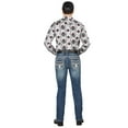 thumbnail image 4 of Men's Premium Embroidered Bootcut Denim Jeans 'Centenario' Dark Blue 44974, 4 of 5