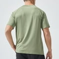thumbnail image 6 of Vetsdori Sports Shirts for Men Green Fashion Pullover Short Sleeve Dry fit Crew Neck Trendy Mens T-Shirts Solid, 6 of 8