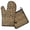 Brown and Black, variant on Brown and Black Leopard Print Kitchen Oven Mitt and Pot Holder Sets 2 Pcs for Baking, Cooking and Grilling, Heat Resistant Up To 392 °F