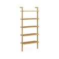 thumbnail image 6 of Nathan James Beacon Bohemian 5 Tier Bookshelf, Wall Mounted Bookcase, Solid Wood Bookshelf in Warm Pine, 6 of 7