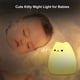 thumbnail image 2 of Lámpara de gato, luz nocturna de gatito para niños, luz LED de silicona con control remoto para bebés, niñas y niños pequeños, recargable, linda luz nocturna kawaii., 2 of 5