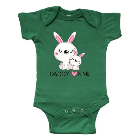 

Inktastic Daddy Loves Me- bunny family Gift Baby Boy or Baby Girl Bodysuit