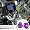thumbnail image 2 of 4pcs AN8 Hex Purple Car Hose Finisher Clamp Adapter Line End Cover Connector, 2 of 6