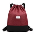 thumbnail image 1 of pitrice Drawstring Backpack Daypack Waterproof Gymsack Sports Gym Bag Pouch Backpack with Inner Zipper Pocket for Women Men, 1 of 9