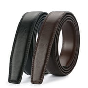 Costyle New Style Comfort Click Belt Men Automatic Adjustable Leather Belts without Buckle, Black