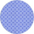 thumbnail image 1 of Ahgly Company Machine Washable Indoor Round Transitional Blue Ribbon Blue Area Rugs, 5' Round, 1 of 7