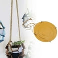 thumbnail image 2 of Suspendu 2 en Cuir PU avec Support de Pot en Macramé Filet pour Usage Intérieur Extérieur, 2 of 7