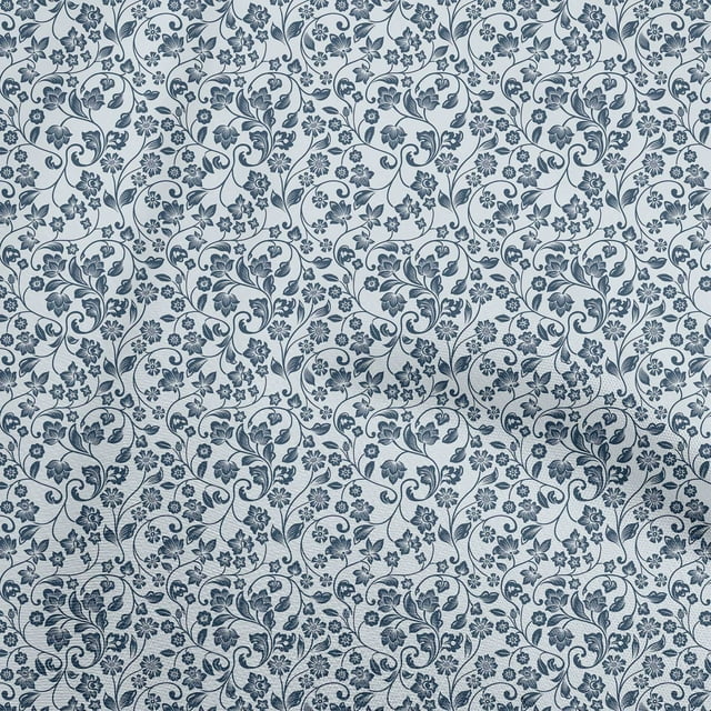 oneOone Rayon Light Gray Fabric Asian Block Sewing Material Print Fabric By The Yard 56 Inch Wide