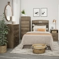 thumbnail image 6 of Prepac Astrid Twin Bookcase Headboard, Drifted Gray, 6 of 11