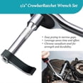 thumbnail image 2 of 4Pcs Wrench Adaptor, 2Pcs Crowbar Adapter 1/2 Inch & Ratchet Wrench 1/2 Inch,Car Repairing Tools with Extension Bar, 2 of 5