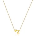 thumbnail image 1 of Collares con inicial delicada para mujer Collar con letra de corazón chapado en oro de 14 quilates Collar con colgante de corazón con inicial personalizada Collar con nombre de letra minúscula Regalo de Navidad para niñas Letra de corazón Z-Oro esquí esquí Gafas de esquí, 1 of 5