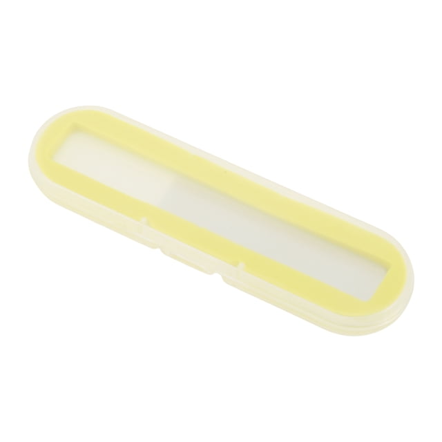 1 Pc Lima de Uñas Multifuncional con Cabeza Redonda Herramienta de Manicura Amarillo Transparente