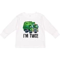 thumbnail image 3 of Inktastic 2nd Birthday Garbage Truck Party Boys Long Sleeve Toddler T-Shirt, 3 of 5