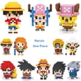 thumbnail image 4 of 200 piezas + One Piece Anime Building Blocks Kakashi Luffy Gaara Chopper Modelo Connection Mini Brick Figures Juguetes para niños, 4 of 5