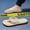 Beige Color, variant on Men'S Wood Grain Woven Strap Flip Flops Summer Thick Sole Non-Slip Beach Thong Sandals Casual Versatile Dad Shoes
