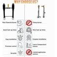 thumbnail image 3 of Simond Store Propane Forge Double Burner Kit, Propane Double Burner for Melting Furnace Foundry Forge Blacksmithing Jewelry Making Kiln Farrier - Steel Propane Burner with Valve, 3 of 9
