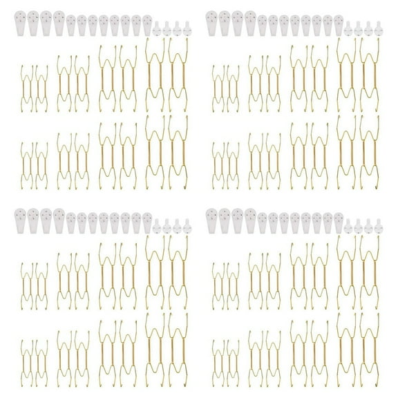 64X Plate Hangers for the Wall 6 8 10 12 Inch,Wall Plate Hangers Decorative Plate Hangers Wall Plate Holders,64 x Wall plate hanger,gold